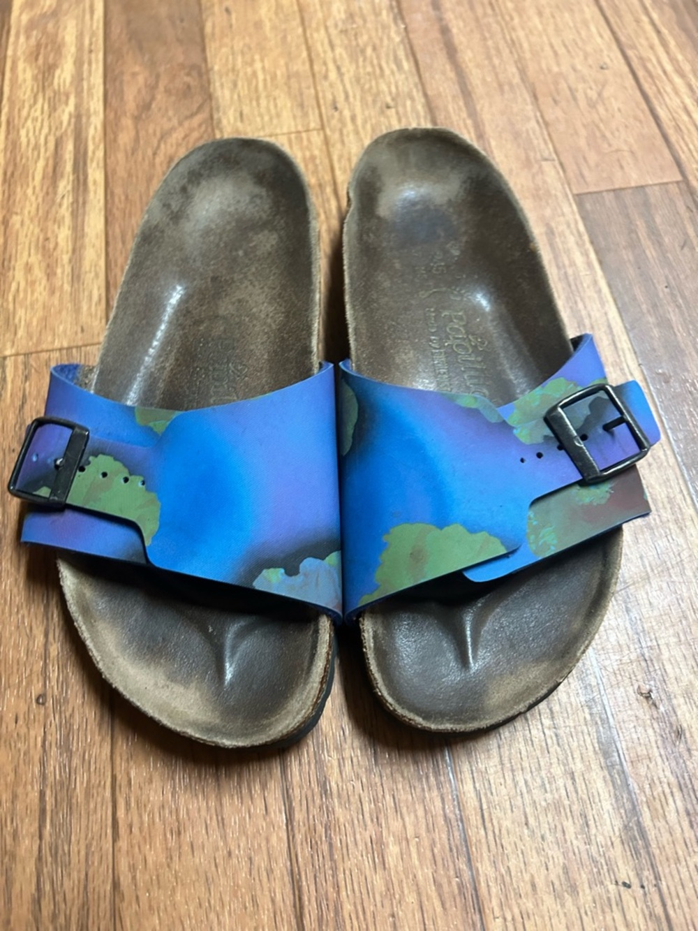Papillio  by Birkenstock Blue Multi-Color Single-Buckle Slide Sandals - Picture 2 of 6